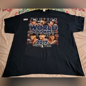 MLB Houston Astros 2017 World Series Champs Character T-Shirt Adult Size 2XL🔥